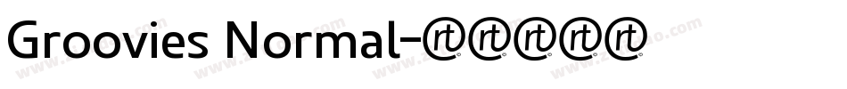 Groovies Normal字体转换